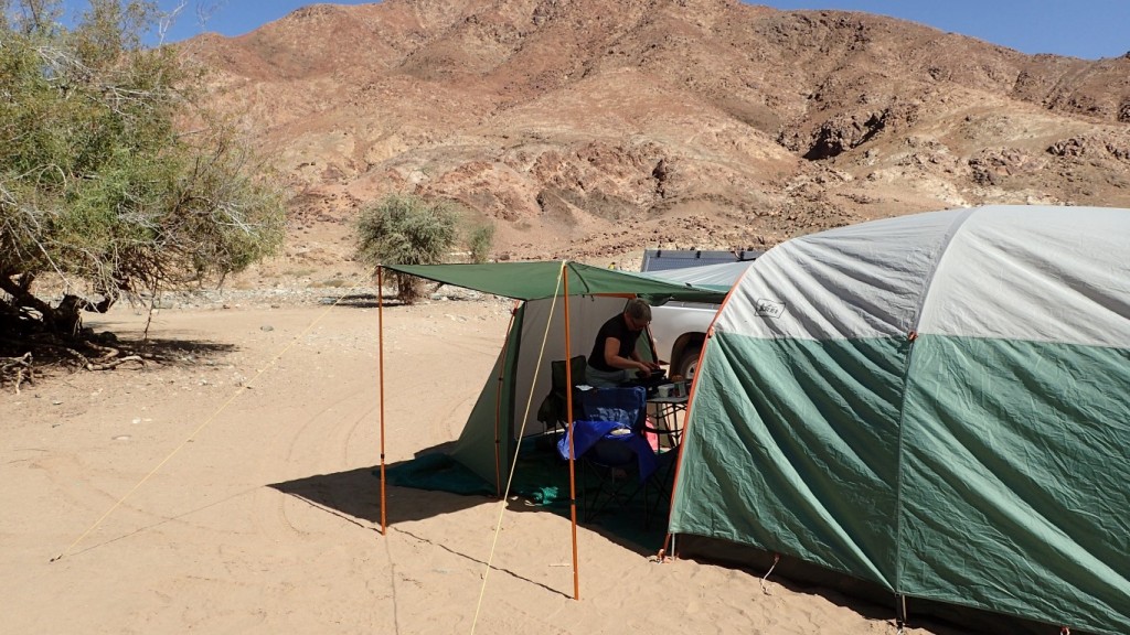 Camped at de Hoop campsite Richtersveld National Park