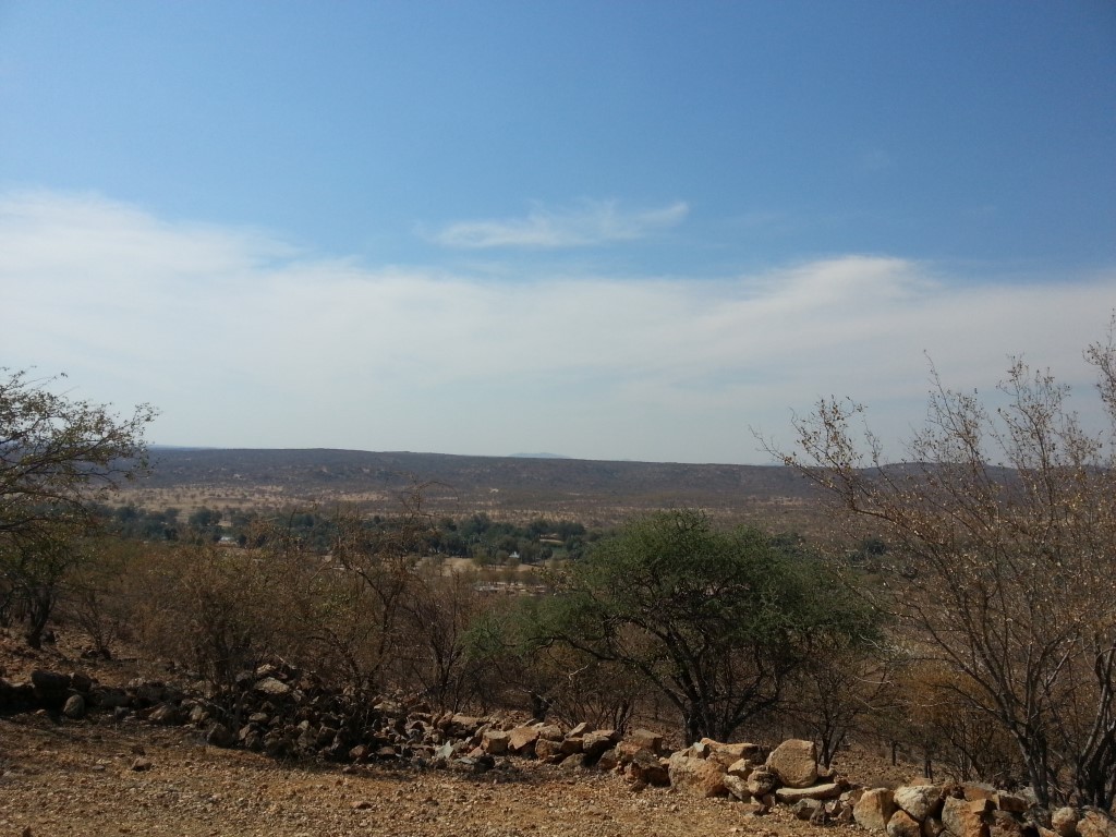 Looking across the Kunene river into Angola