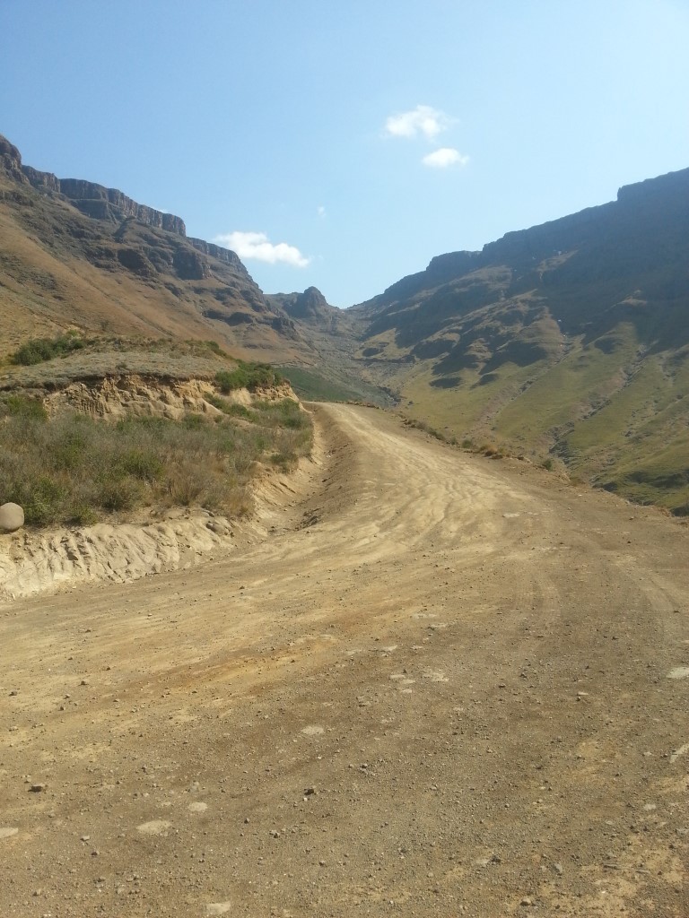 The road up Sani Pass