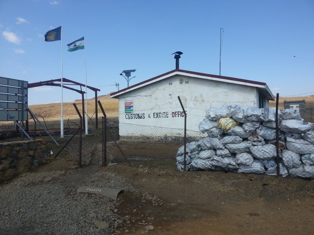 Border post into Lesotho Sani Pass