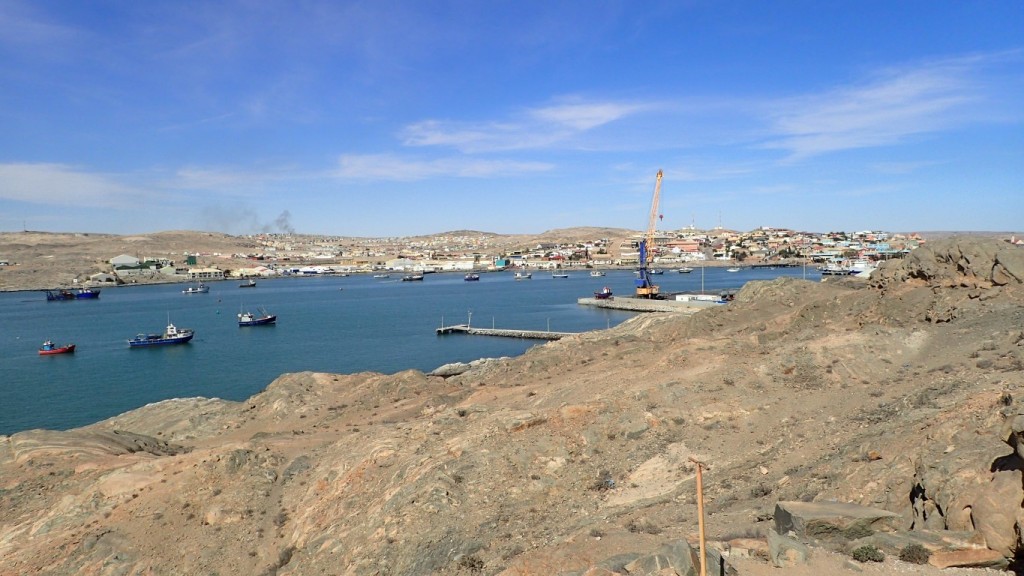 Luderitz Harbour. Rainfall at Luderitz and along the coast is less than 50mm per year