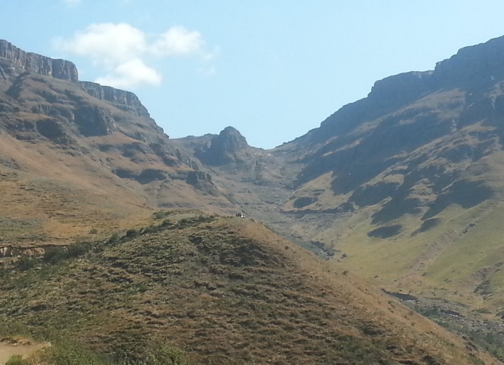 The switch-backs on Sani pass